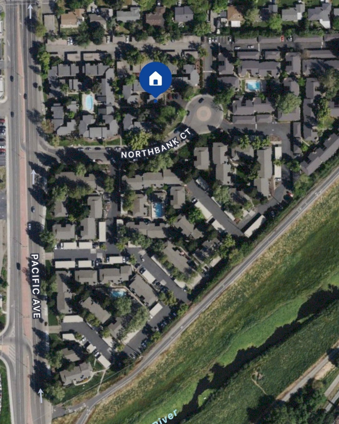 Ariel Map View - 4332 Pacific Ave