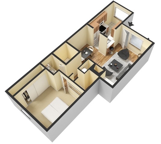 A1C One Bedroom - Woodstream Village