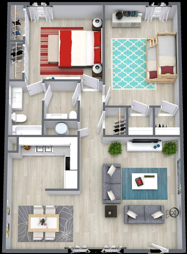 2X1.5 878SQ - Sun Ridge Apartments