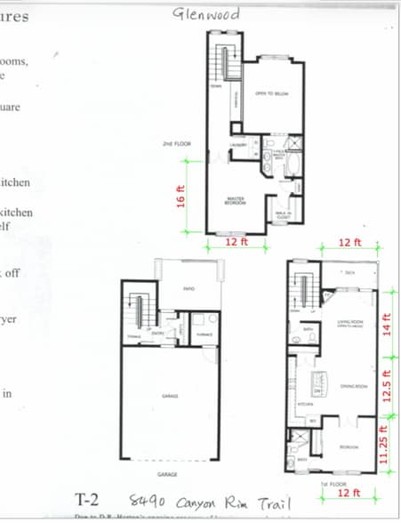 Floor Plan - 8490 Canyon Rim Trl