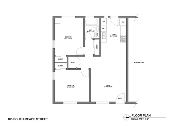 Floor Plan - 105 S Meade St