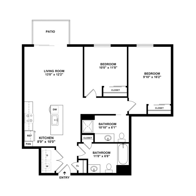 Floorplan - Harwood Flats