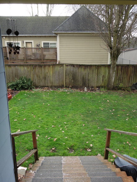gloomy winter back yard - 30 NE Stanton St