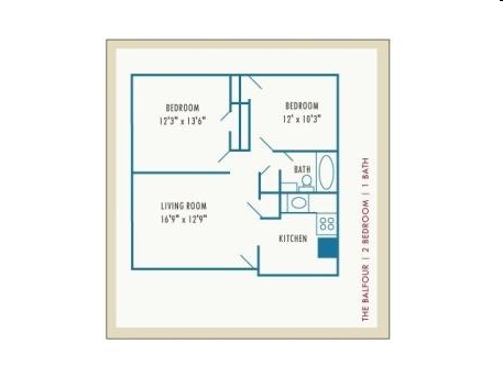 2BR/1BA - PRINCETON BELVIDERE