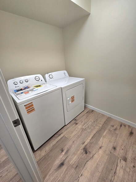 Laundry Room with Amana Top load Washer; Front load Dryer - 1408 Edington Ave
