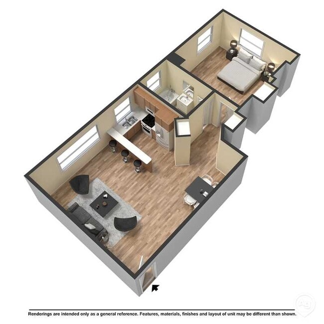 1201 Edgecliff aka 2050 Francis - 1BR - Edgecliff - Nassau Walnut Hill Apartments