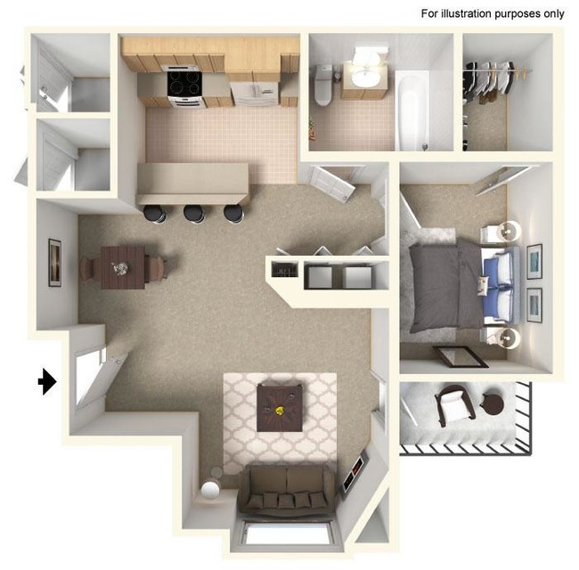 Floorplan - Heights by Marston Lake Apartments