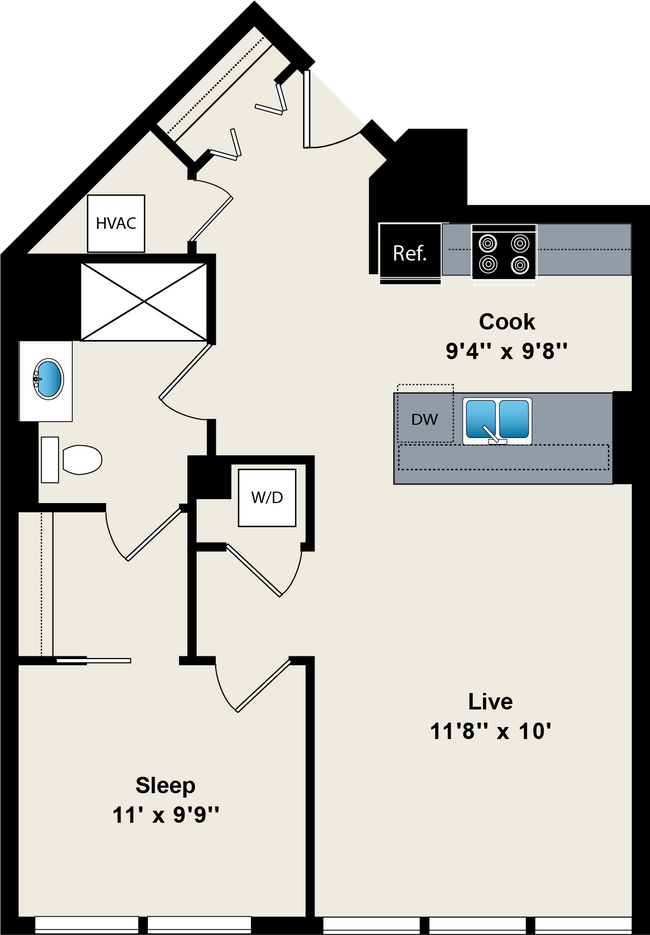 Floorplan - Reside on Green Street