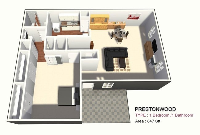 One Bed / One Bath - Prestonwood