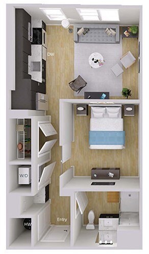 Floorplan - Foster on the Park Apartments