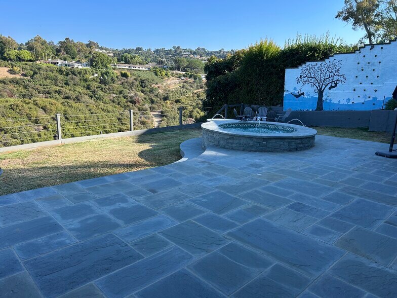 Backyard with bluestone patio - 27078 Sunnyridge Rd