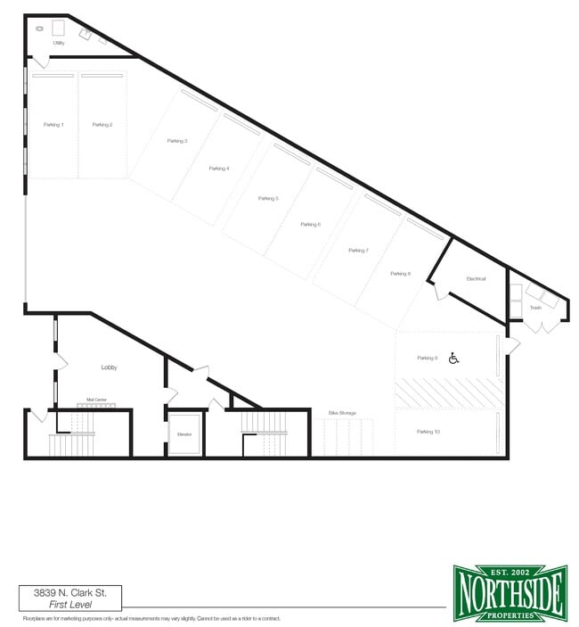 Ground Floor - Heated Garage - 3839 N Clark St