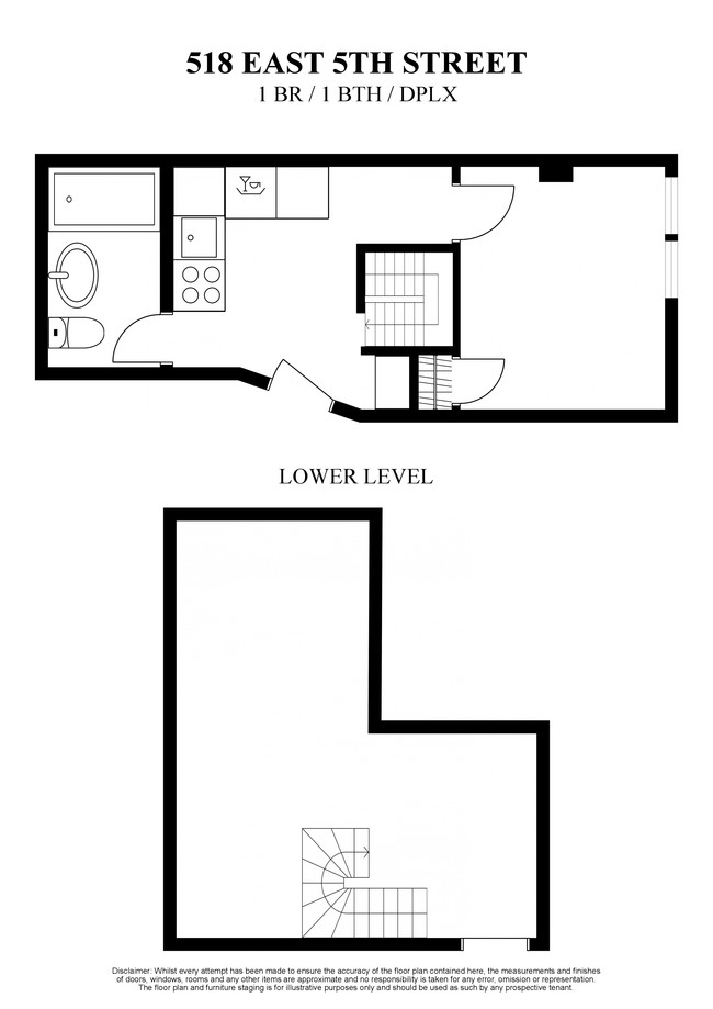 Floorplan - 518 East 5th Street