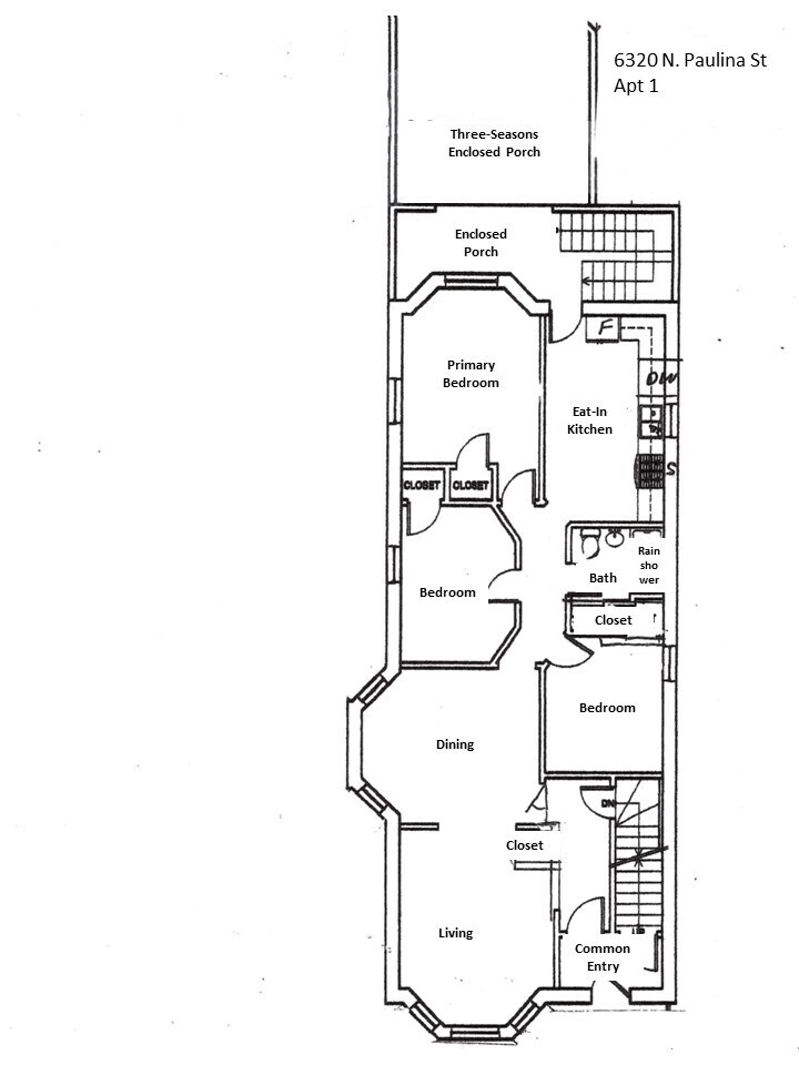 Floorplan - 6320 N Paulina St