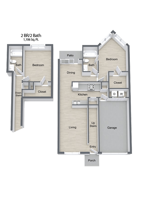 Floorplan - Beckley Townhomes