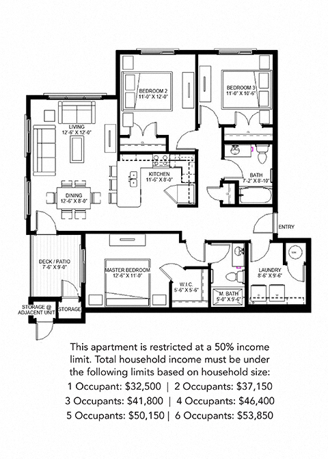 Floorplan - East Range Crossings