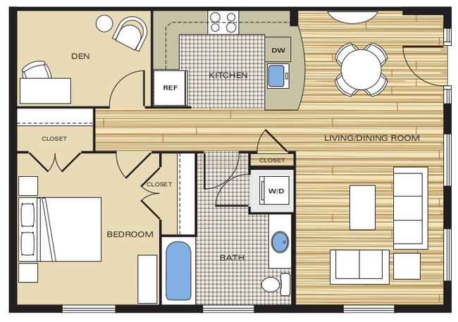 Floorplan - Clayborne Apartments