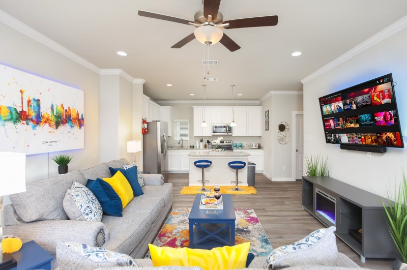 View from Balcony to Kitchen & Breakfast Bar (Shared Space) - 850 E Erie Ave