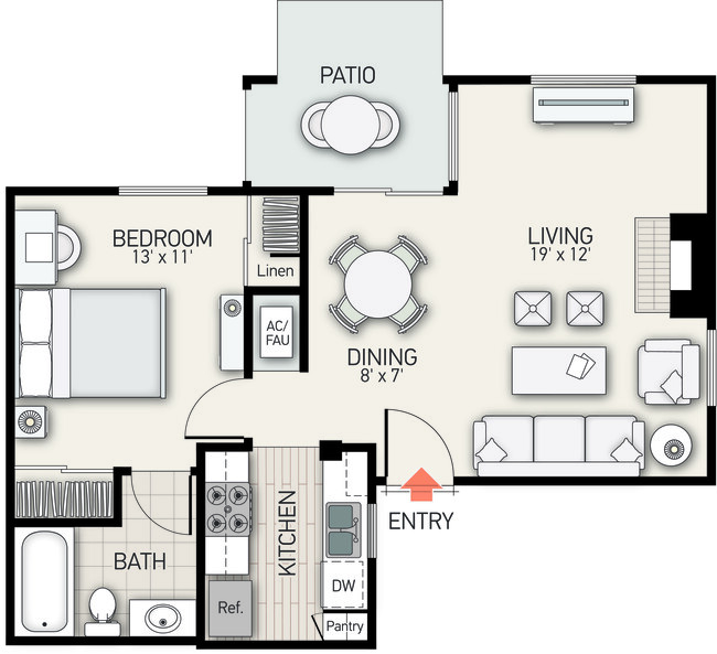 Floorplan - Rancho San Joaquin Apartment Homes