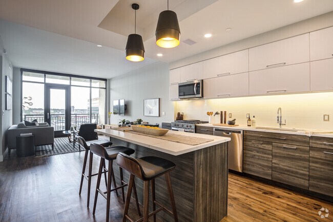 Model Kitchen and Living Room - Gables Vista