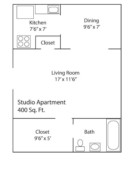 Floorplan - Toronto Parcade Apartments