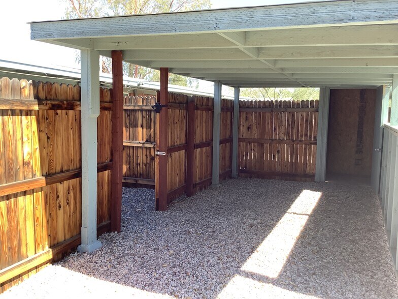 Carport and storage room - 4504 E Linden St