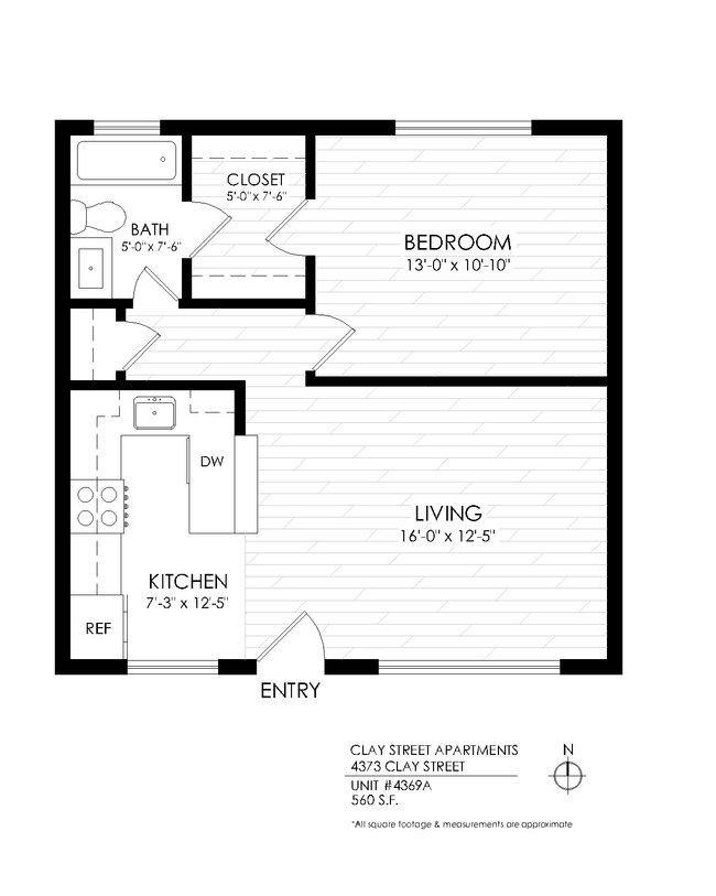 Floorplan - Clay Street Apartments