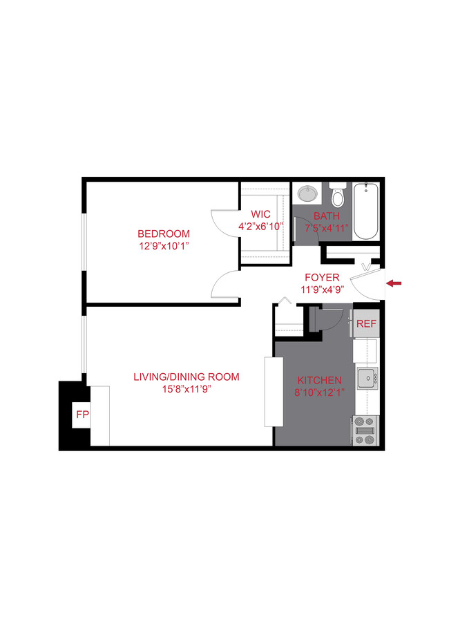 Floorplan - 1430 Humboldt