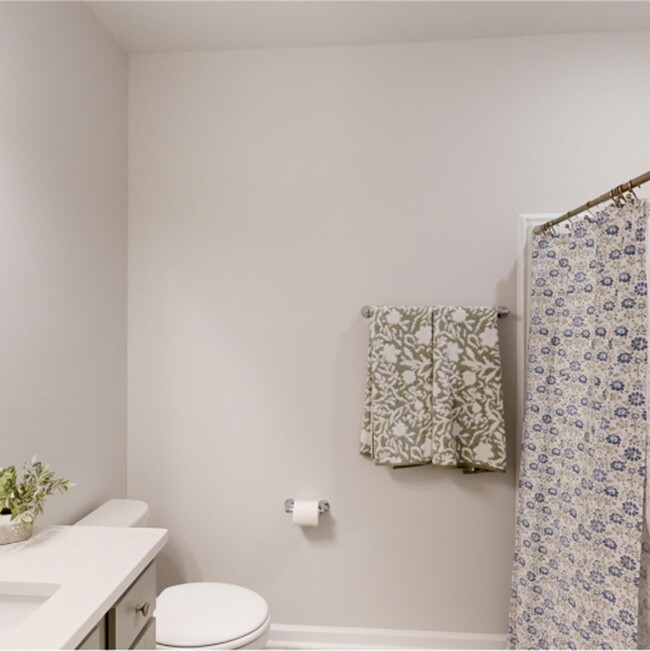 Convenient full-sized bathroom equipped with a stylish vanity and walk-in shower & Washer and Dryer - 15747 Ruthie Lynn Dr