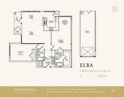 Elba Floor Plan - Portofino at Championsgate