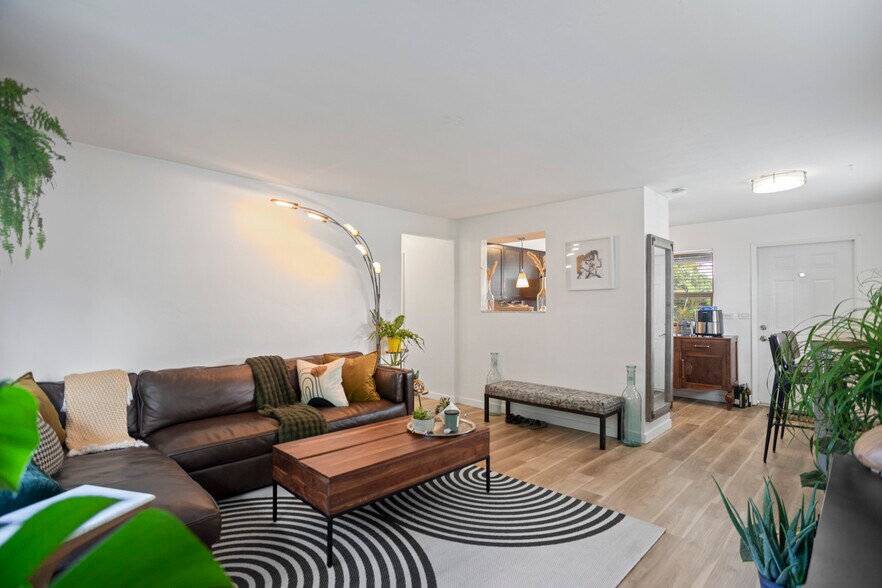 Living Room and Pass Through to Ktichen - 3670 NE 6th Ave