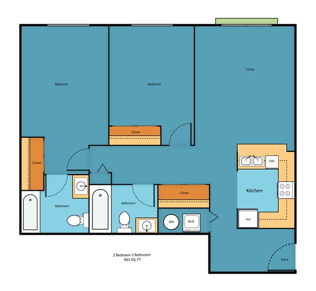 Floorplan - Promenade at the Park Apartment Homes