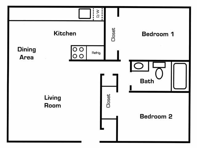 2BR/1BA - Sierra Terrace East