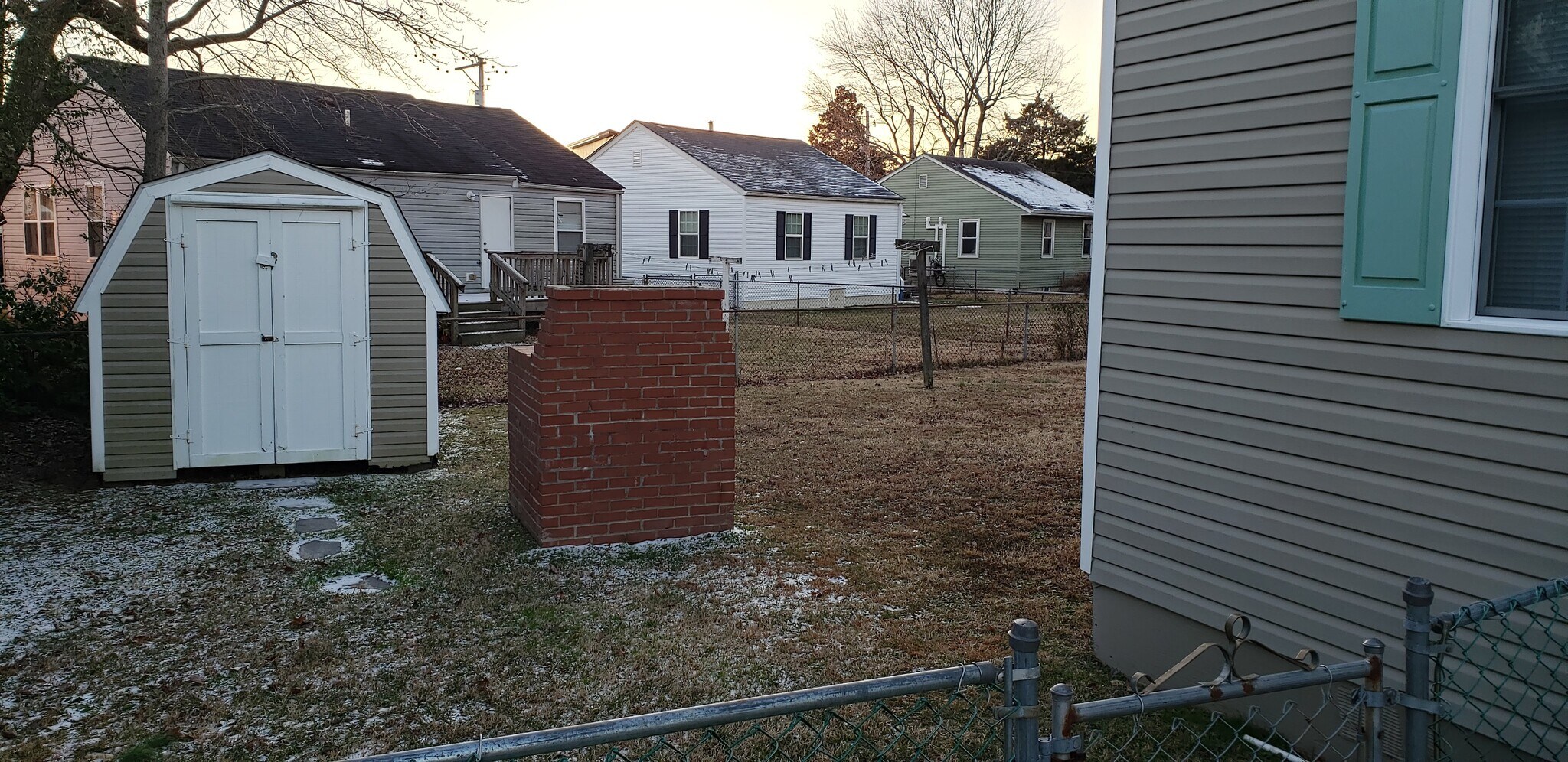 Backyard and shield - 17263 Larimer St