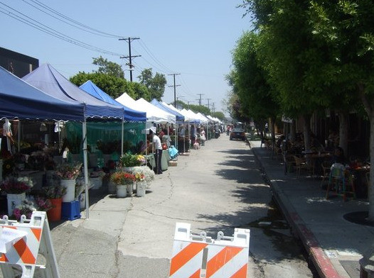 WeHo Farmer's Market 1 block down - 839 N Alfred St