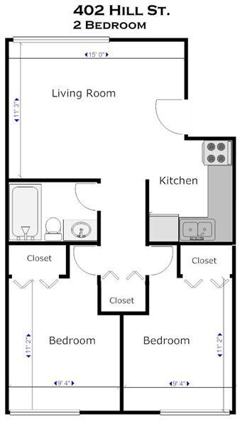 Building Photo - 2 br, 1 bath Apartment - 402 Hill St