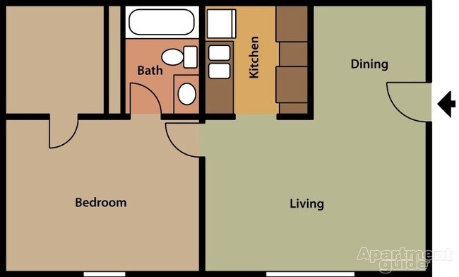 1BR/1BA - South Oaks