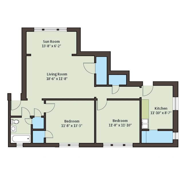 Floorplan - 5034-5046 S. Woodlawn Avenue