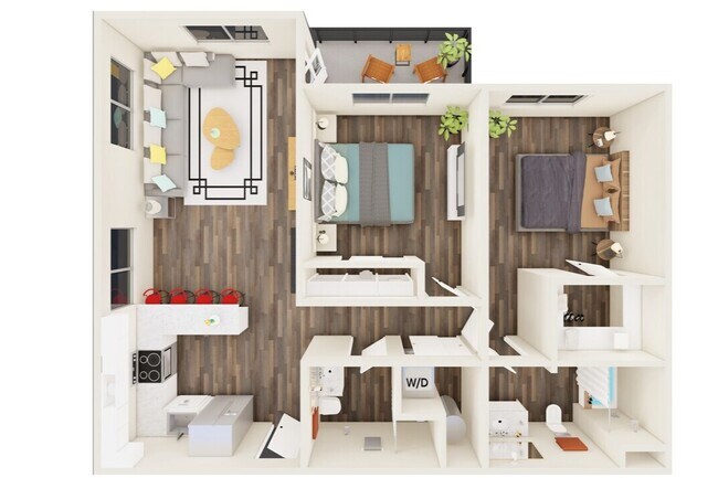 2x2 A - Terrace Heights Apartments