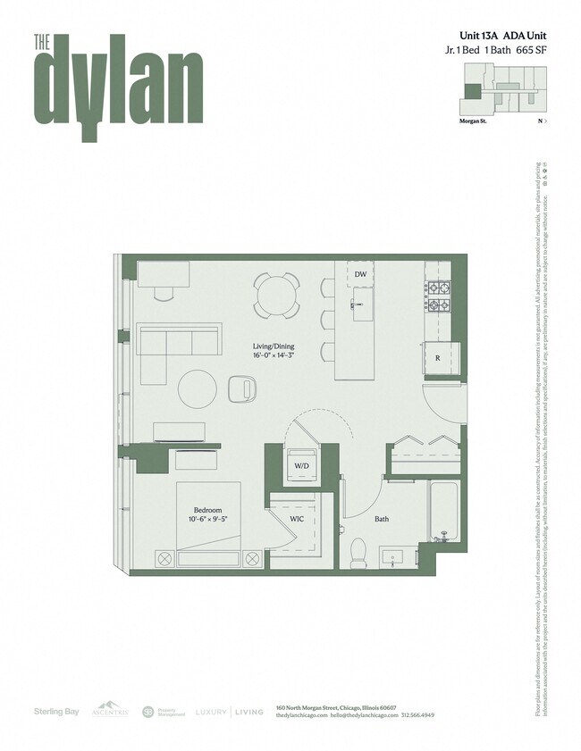 Floorplan - The Dylan Chicago