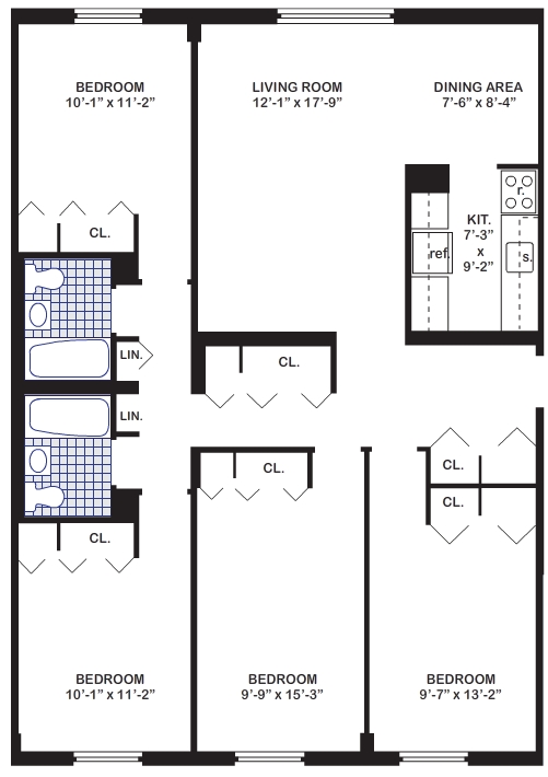 4BR/2BA - Stevenson Commons