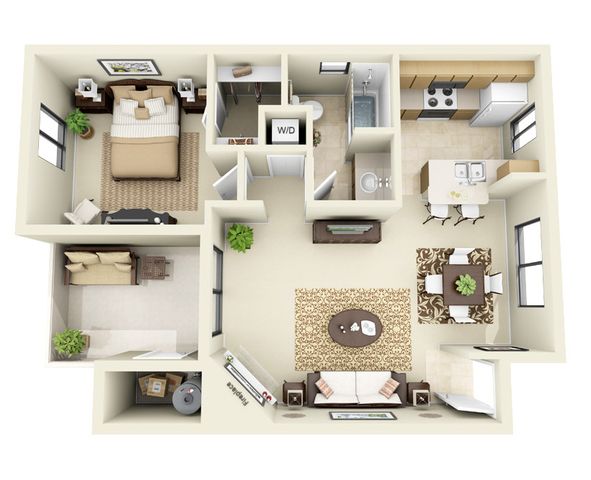 Floorplan - Towne Square Apartment Homes