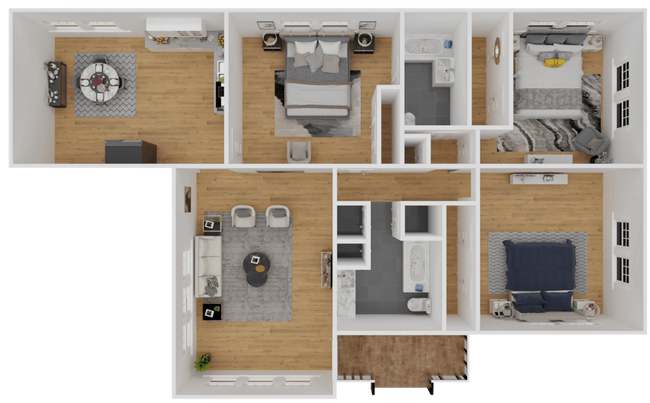 Floorplan - Crossdale Flats