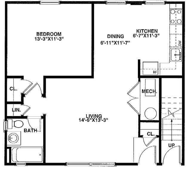 1BR/1BA - Victoria Mews