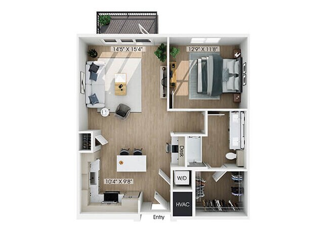Floorplan - Hawkley Apartments