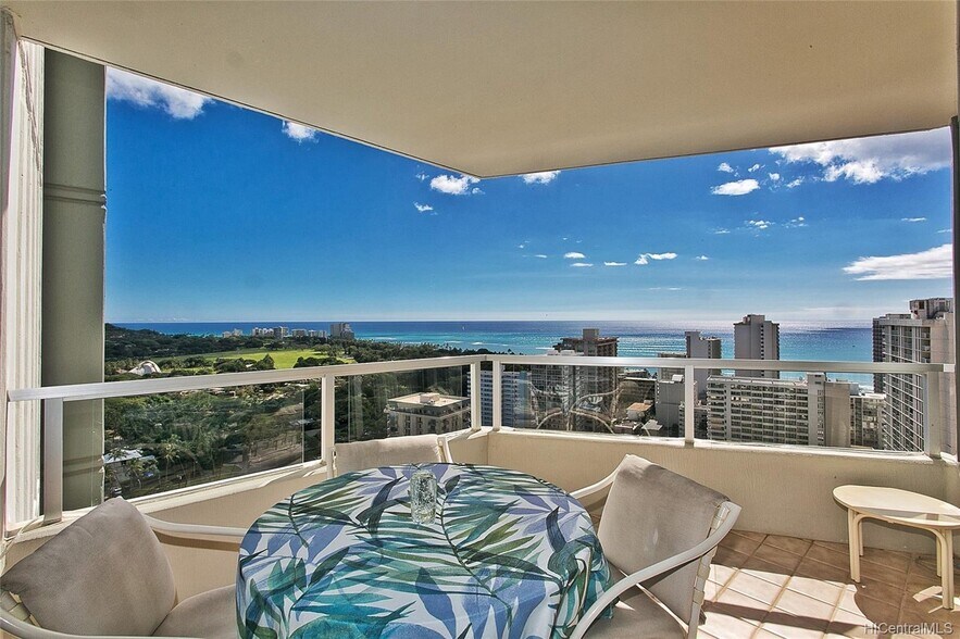 View from Large 131 SF Lanai - 2600 Pualani Way