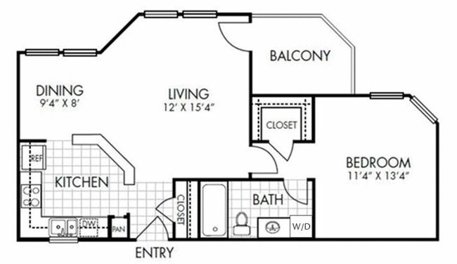 Floorplan - Bent Tree Trails Apartments