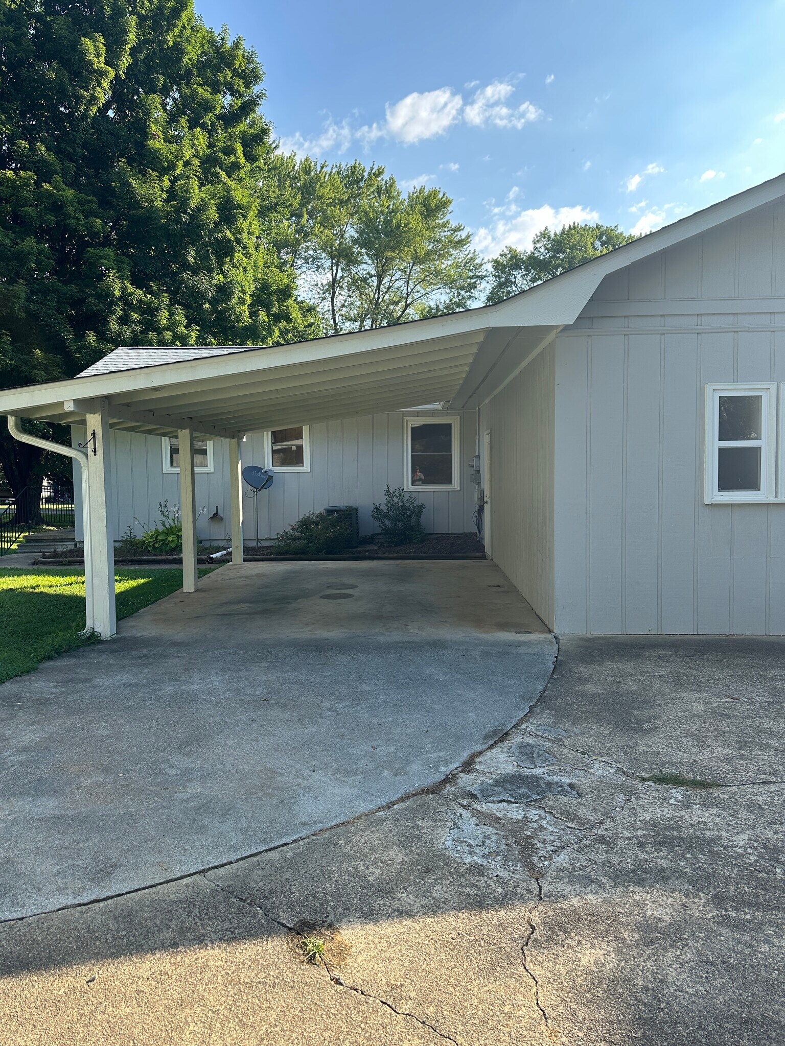 Carport at back of house - 78A Dries Dr