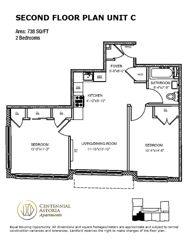 Floorplan - Centennial Astoria Apartments