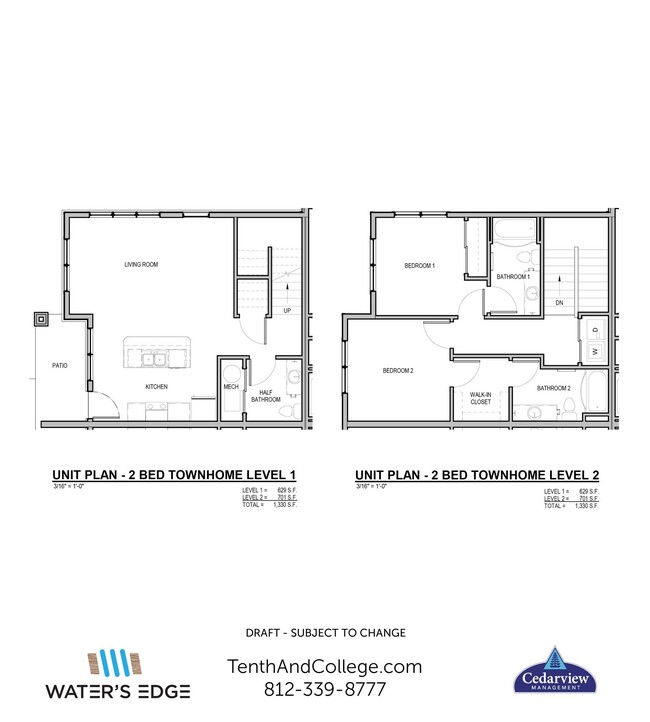 Floorplan - Waters Edge Apartments Bloomington